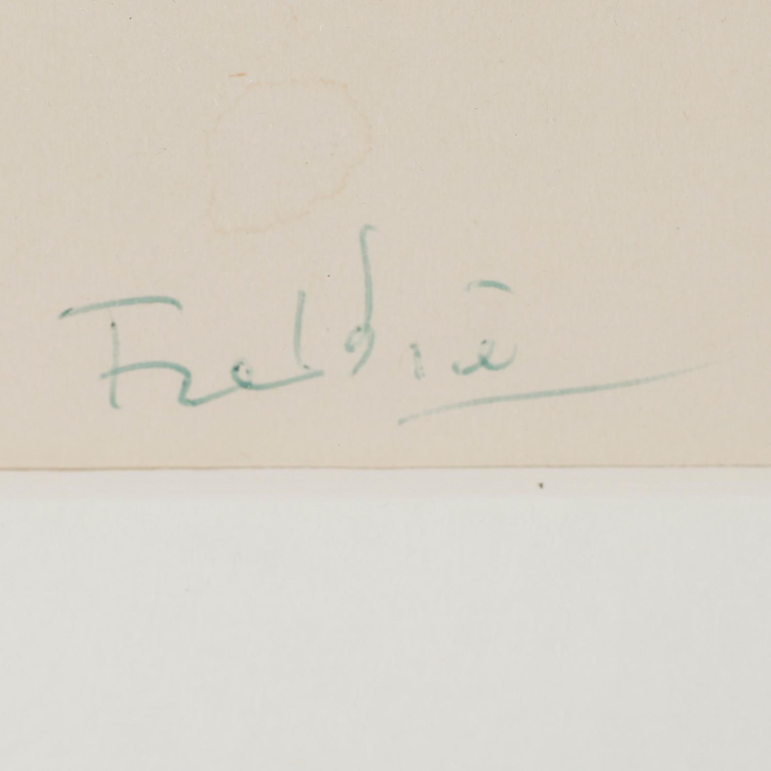 WILHELM FREDDIE, teckning, signerad och daterad -62.
