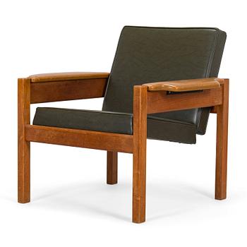 Yrjö Kukkapuro, a leather 'Tip-Top' armchair for Moderno 1956-1959.