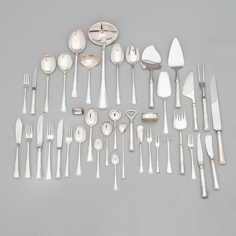 A 166-piece Tillander silver cutlery set, 'Käpy' (Cone), Helsinki 1996-2000. Design: Vilho Ellenberg, 1920s.