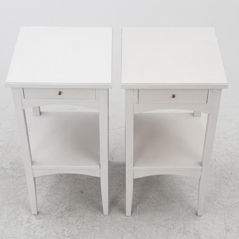 A pair of night stands, circa 1900.