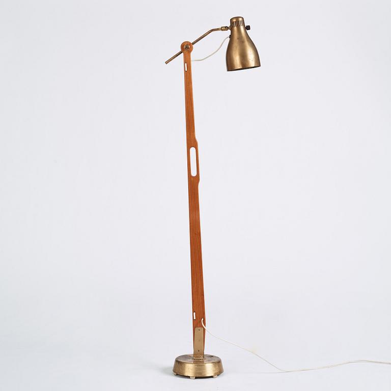 Hans Bergström, golvlampa, modell "544", ateljé Lyktan, Åhus, 1940-50-tal.