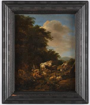 Nicolaes Berchem, Pastoral med herdinna och boskap.
