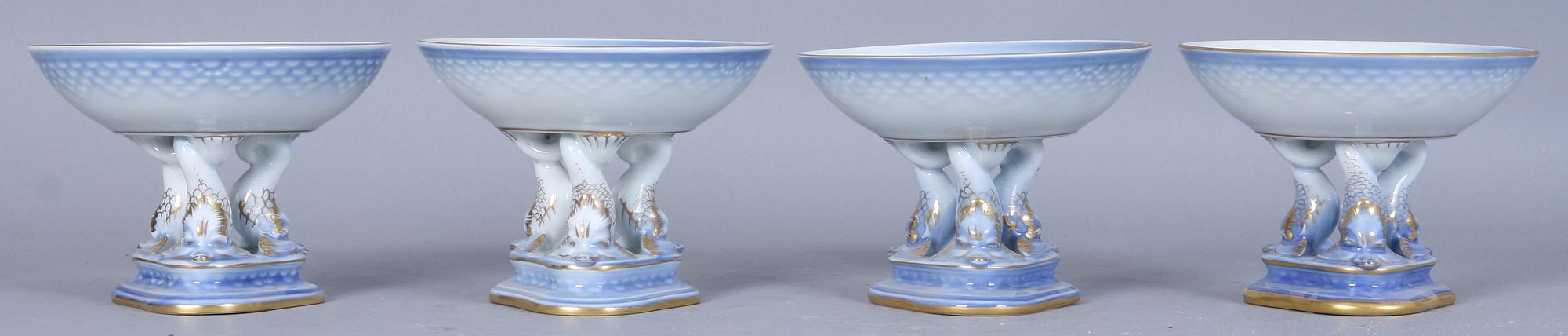 SKÅLAR, 4 st, porslin, "Måsen", Bing & Gröndahl.