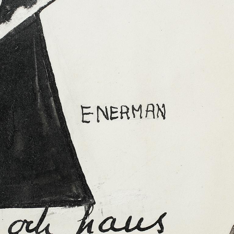 EINAR NERMAN, tuschteckning, signerad.