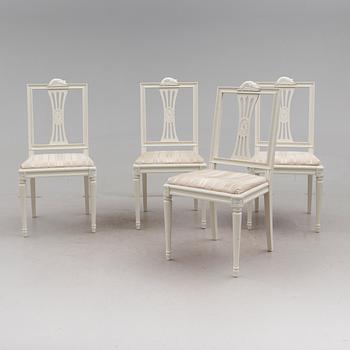 STOLAR, 4 st, gustaviansk stil, 1900-talets första hälft.