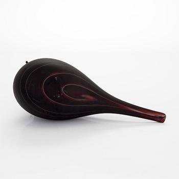 Oiva Toikka, a 'Curlew' glass bird, second quality, signed O. Toikka Nuutajärvi II.