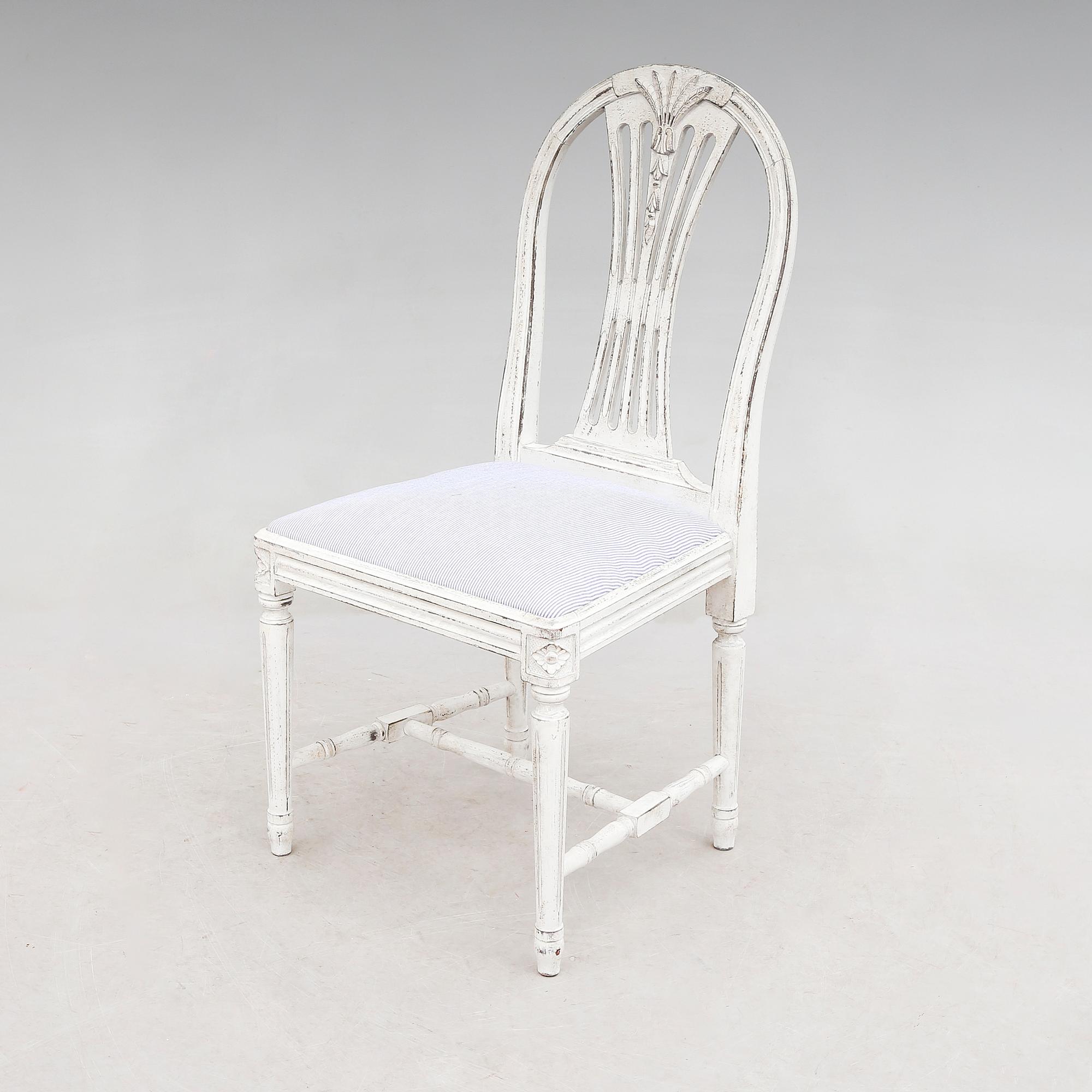 STOLAR, 8 st, gustaviansk stil, 1900-talets andra hälft.