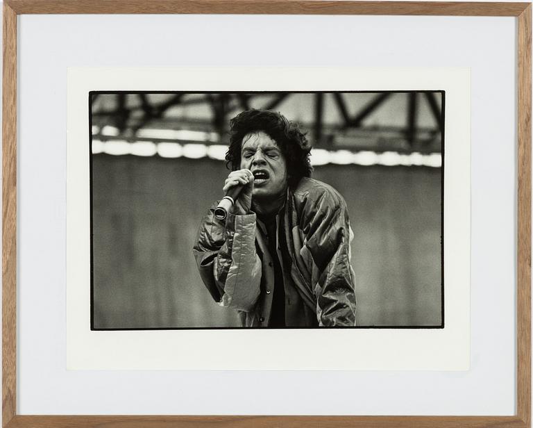Mats Bäcker, "Mick Jagger", Göteborg, 1982.