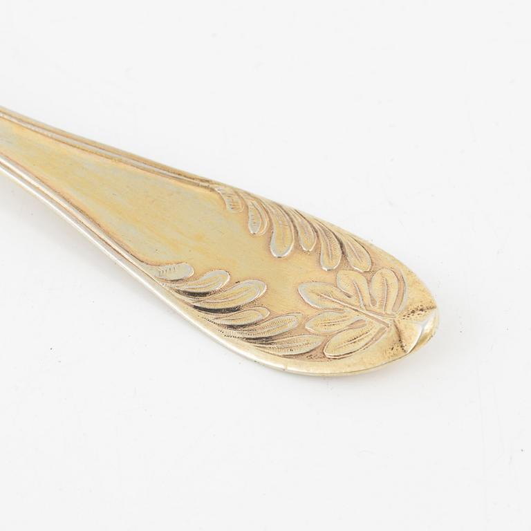 A silvert-gilt spoon, mark of Carl Tengstedt, Gothenburg 1834.