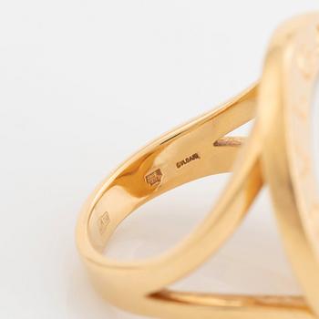 Bulgari ring 18K guld med pärlemor.