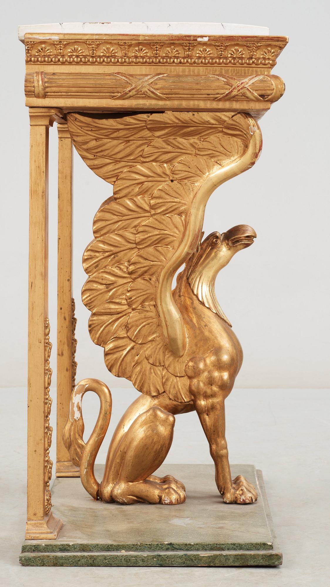 A Swedish Empire 19th century console table.