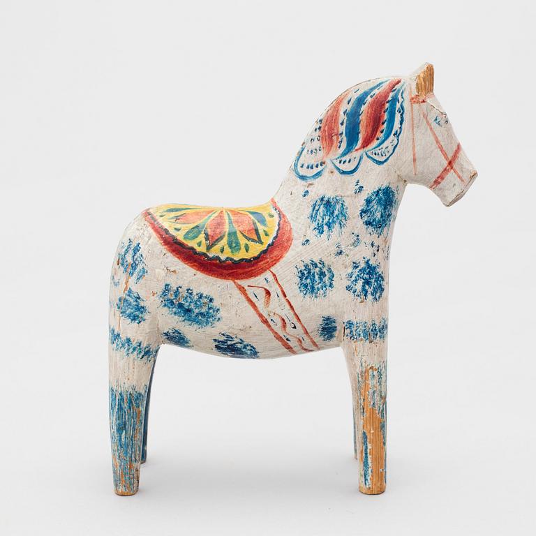 A painted folk art dala horse early 20th century.