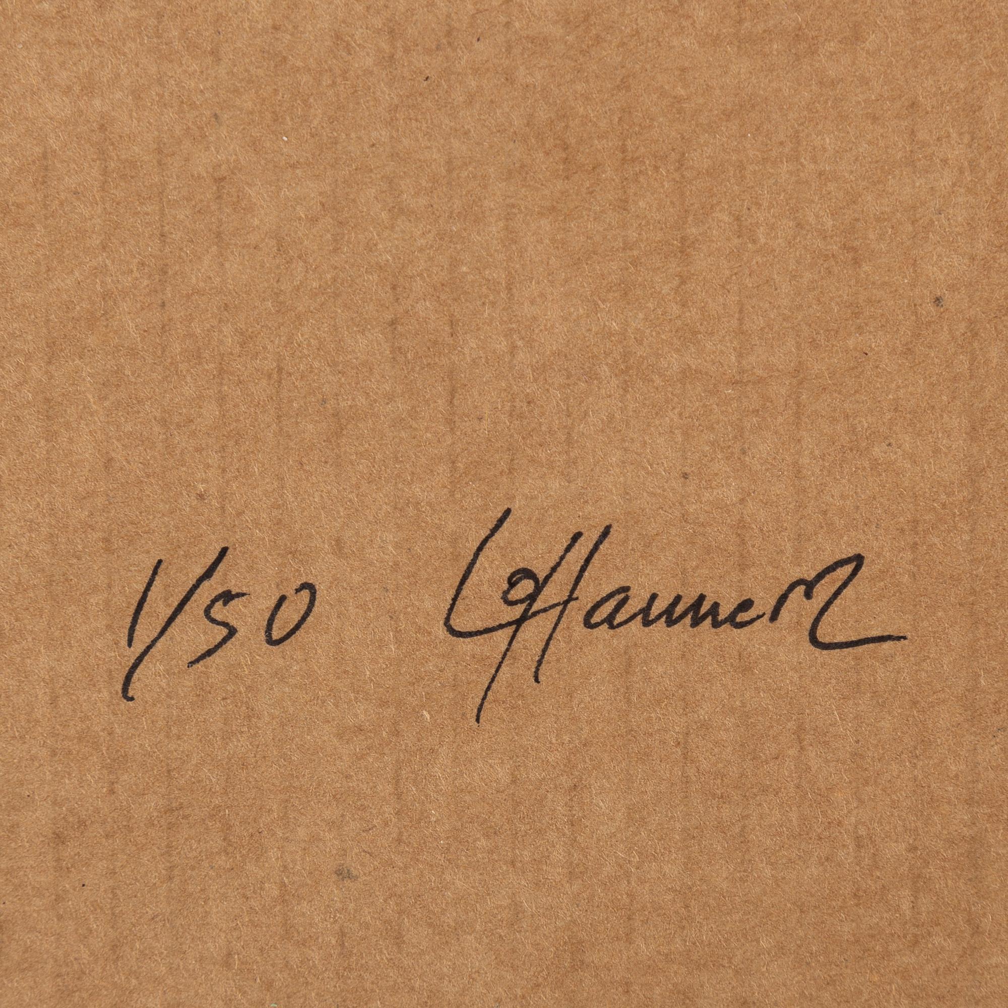 LOTTA HANNERZ, färglitografi, signerad och numrerad 1/50. Signerad bok medföljer.