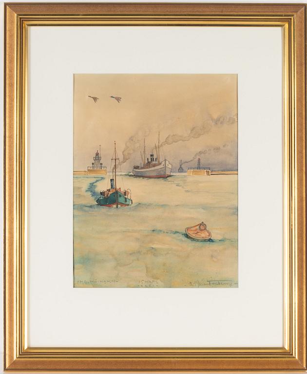 Carl Johan Forsberg, "Malmö hamn".