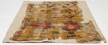 An 18th century Cappadocia 'Memling Gül" fragment, c. 67 x 45 cm.