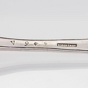 A silver beaker, maker's mark Isak Carlstedt, Porvoo ca. 1831, and silver spoon by Carl Fredrik Borgström, Turku 1803.