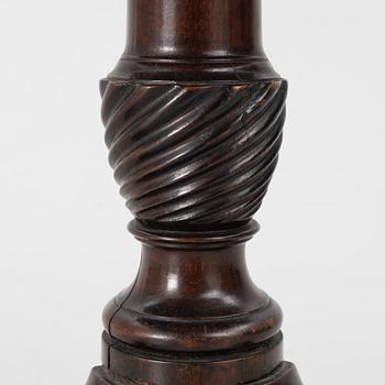 A tilt-top table, late 19th Century.