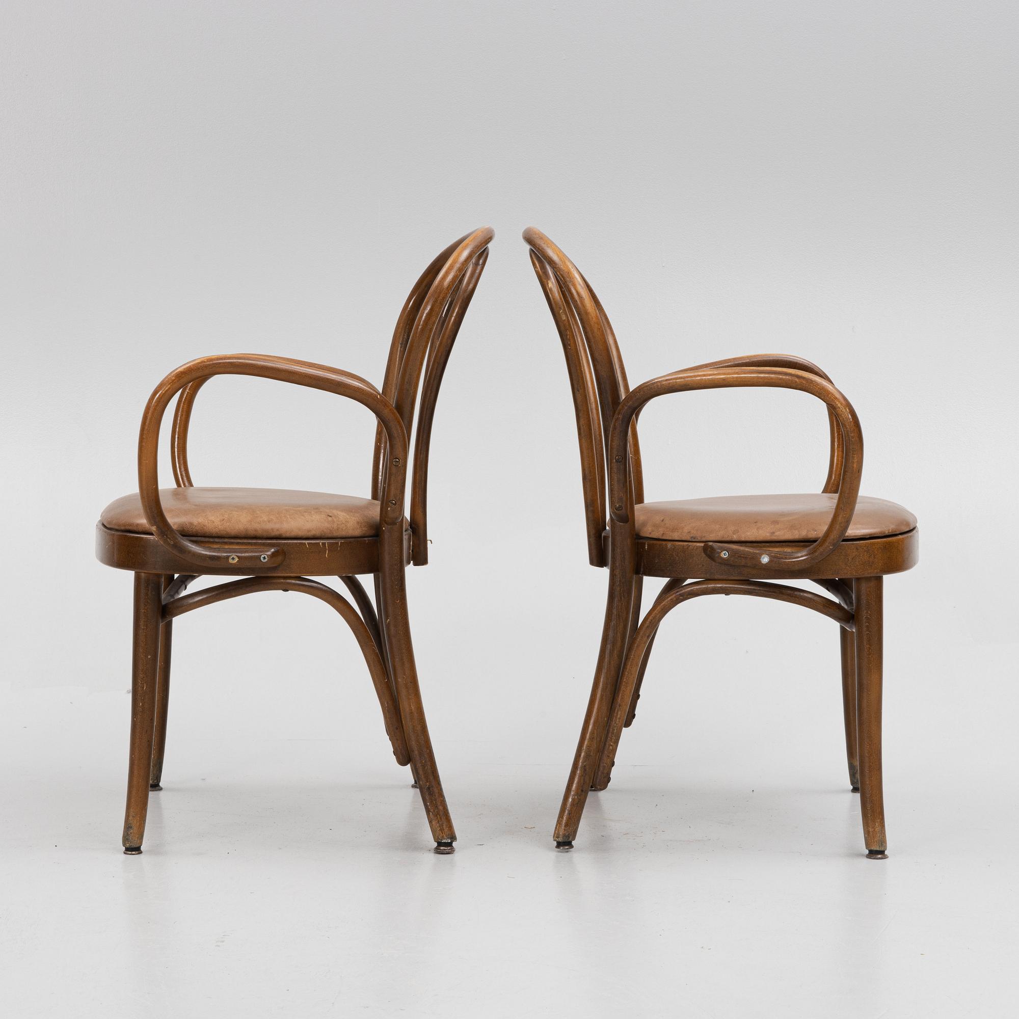 A set of six chairs, second half of the 20th Century.