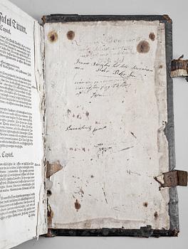 Gustav Vasas bibel "Thet är all then heligha scrifft, på Swensko...".