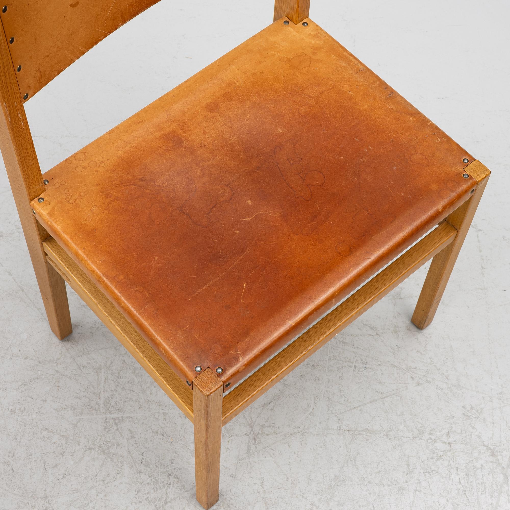 Evert Gentzell, four chairs, 1950's/60's.