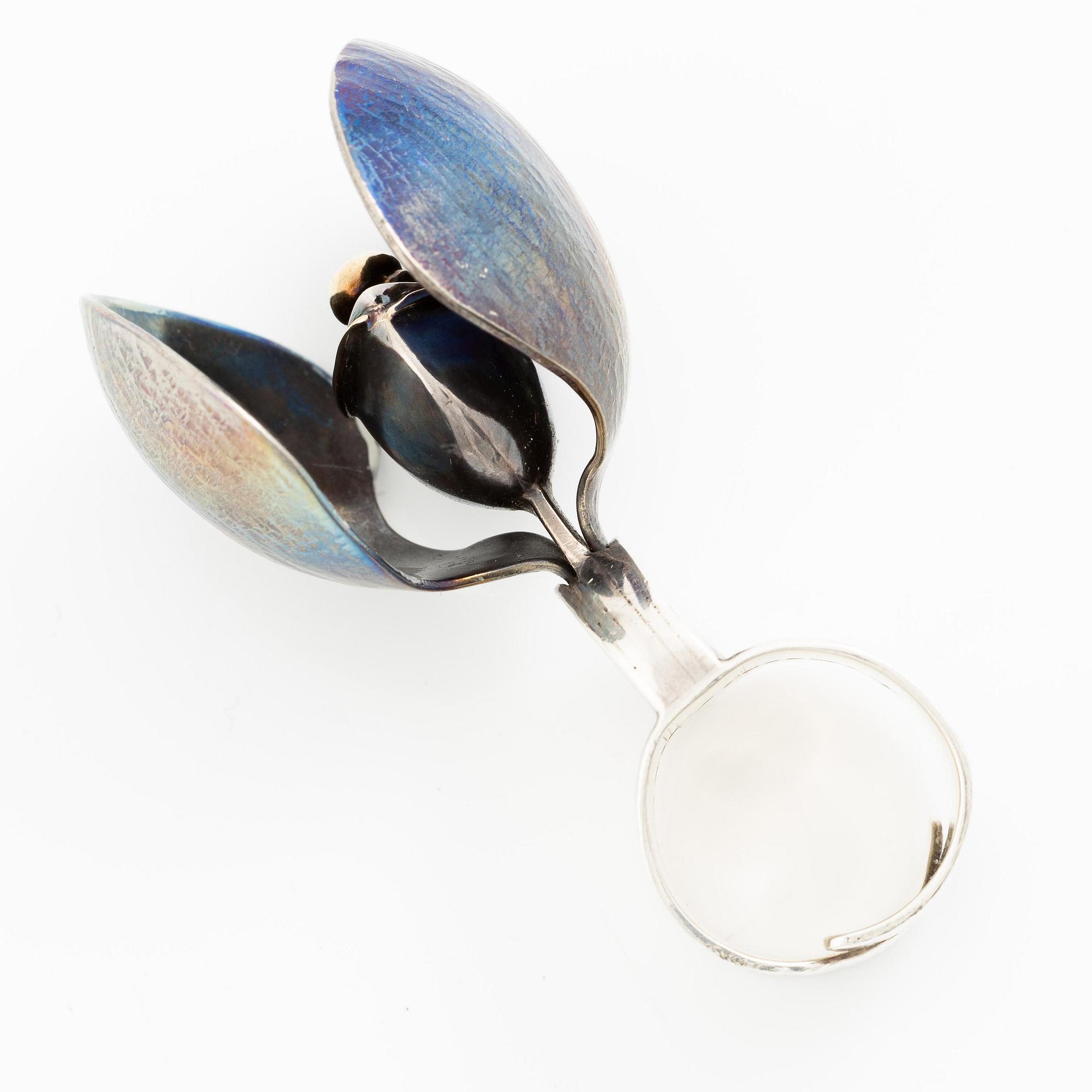 Bernd Janusch, a ring, silver, Stockholm 1998.