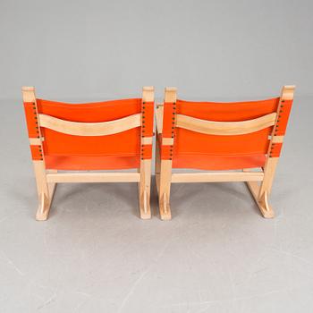 KARMSTOLAR, ett par, Keravan Puusepäntehdas/Stockmann Kervo snickerifabrik nr 286, 1900-talets andra hälft.