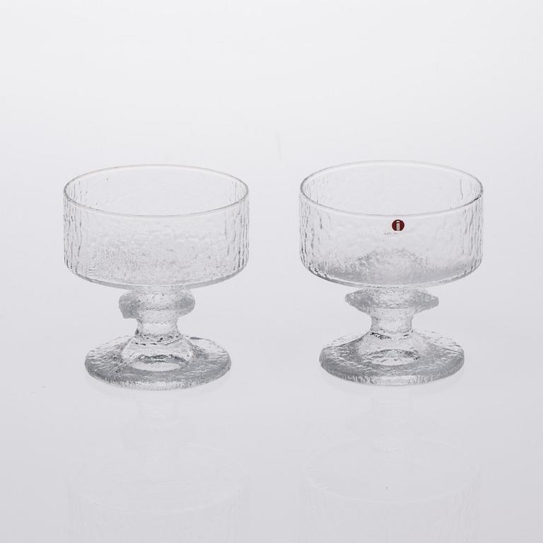 PARTI GLAS, 8 delar, "Senaattori", Timo Sarpaneva, Iittala.