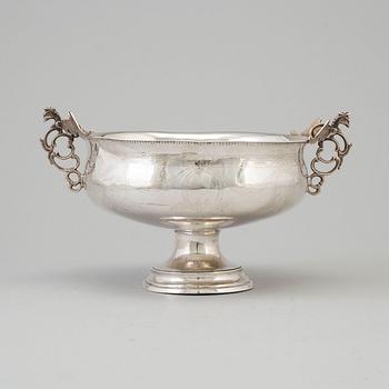 A 1798 silver bowl by Olof Grubb, Hudiksvall,