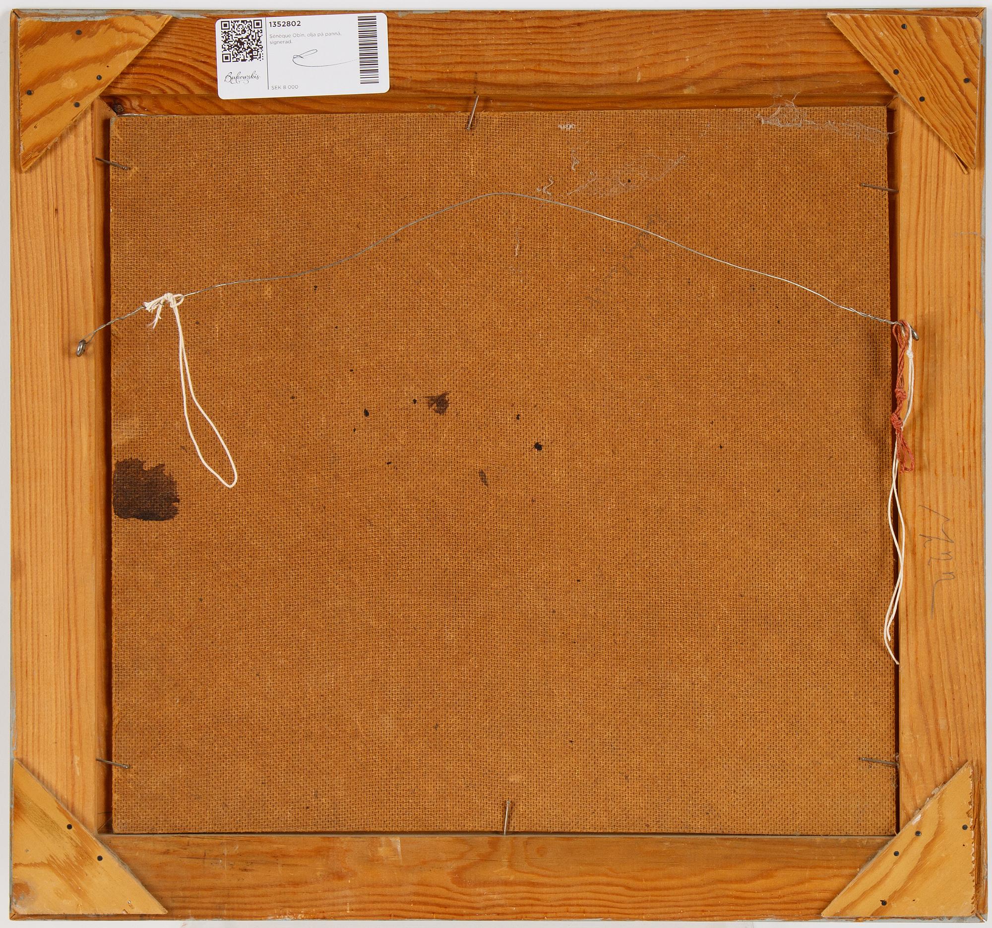 Sénèque Obin, oil on panel, signed.