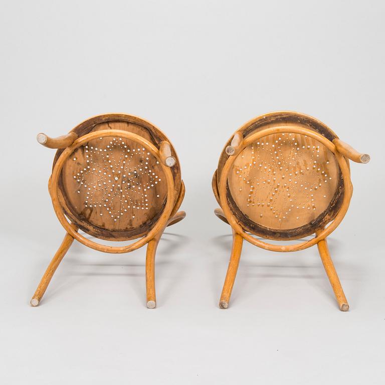 Stolar, 4 st, Jacob & Josef Kohn, Wien sekelskiftet 1800/1900.