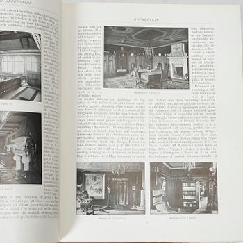 Bokverk, "Svenska slott och Herresäten vid 1900-talets början", 9 volymer samt register, 1908 - omkring 1920.