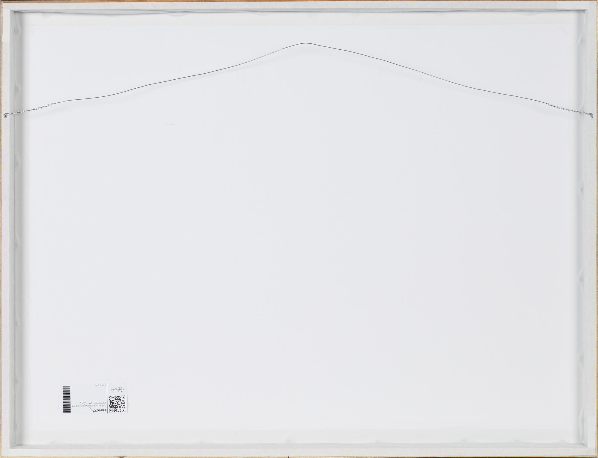 Carl Johan De Geer, pigment print, signed 1/20.