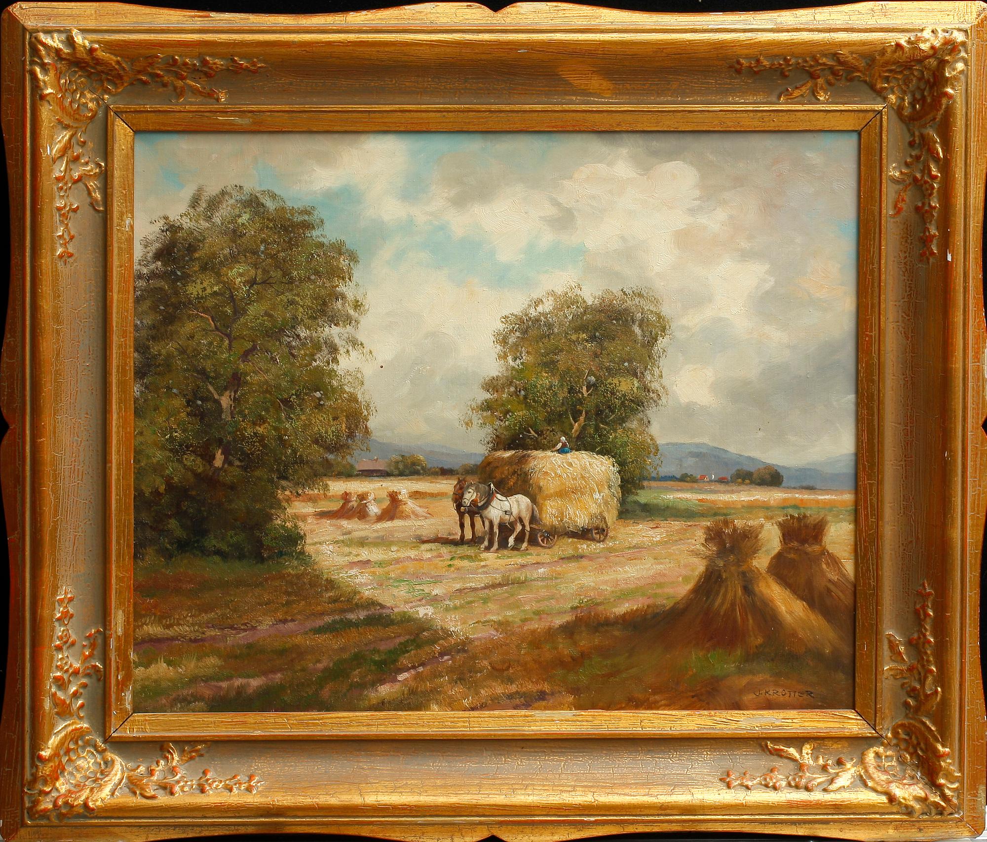 JOSEPH KROTTER, olja på duk, sign.