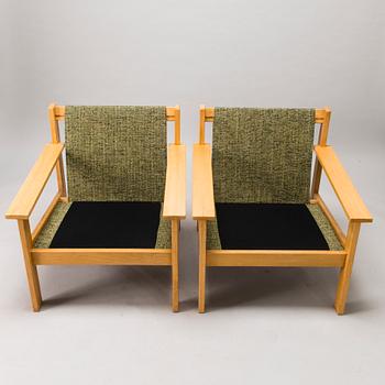 CARL GUSTAF HIORT AF ORNÄS, fåtöljer ett par, "Tapio", för Puunveisto Oy - Träsnideri Ab 1960-tal.