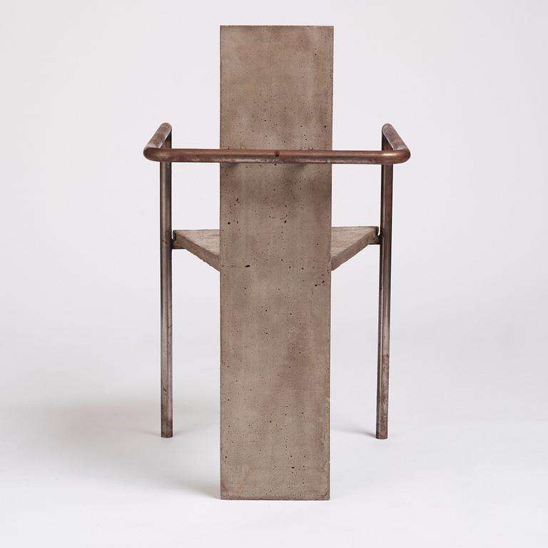 Jonas Bohlin, a 'Concrete' armchair, ed. 35/100, Källemo, Värnamo, Sweden post 1981.
