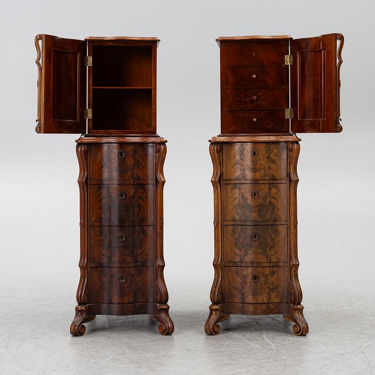 A pair of cabinets, late 19th Century.