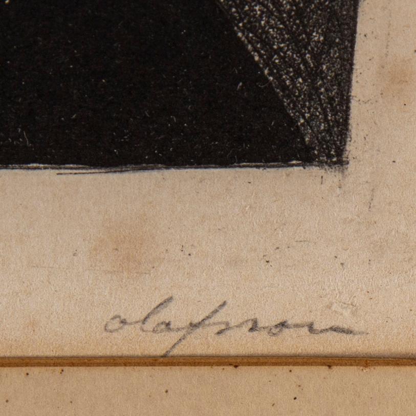 Pierre Olofsson, etching, signed and numbured 2/150.
