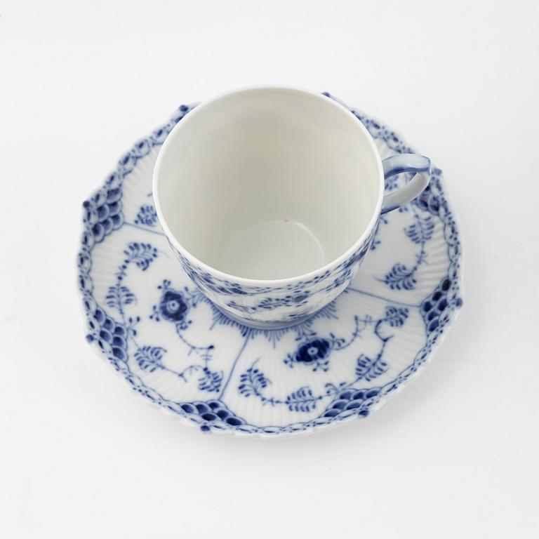 A 96-piece 'Musselmalet' porcelain dining and coffee service, Royal Copenhagen, Denmark.
