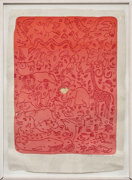 STEFAN IGELSTRÖM, träsnitt, sign, dat 90 o numr 111/160.