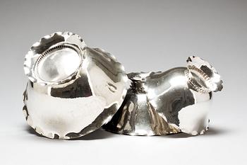 SKÅLAR, 3 st. Silver, div svenska mästare. 1924,-26,-27. Tot   670g.