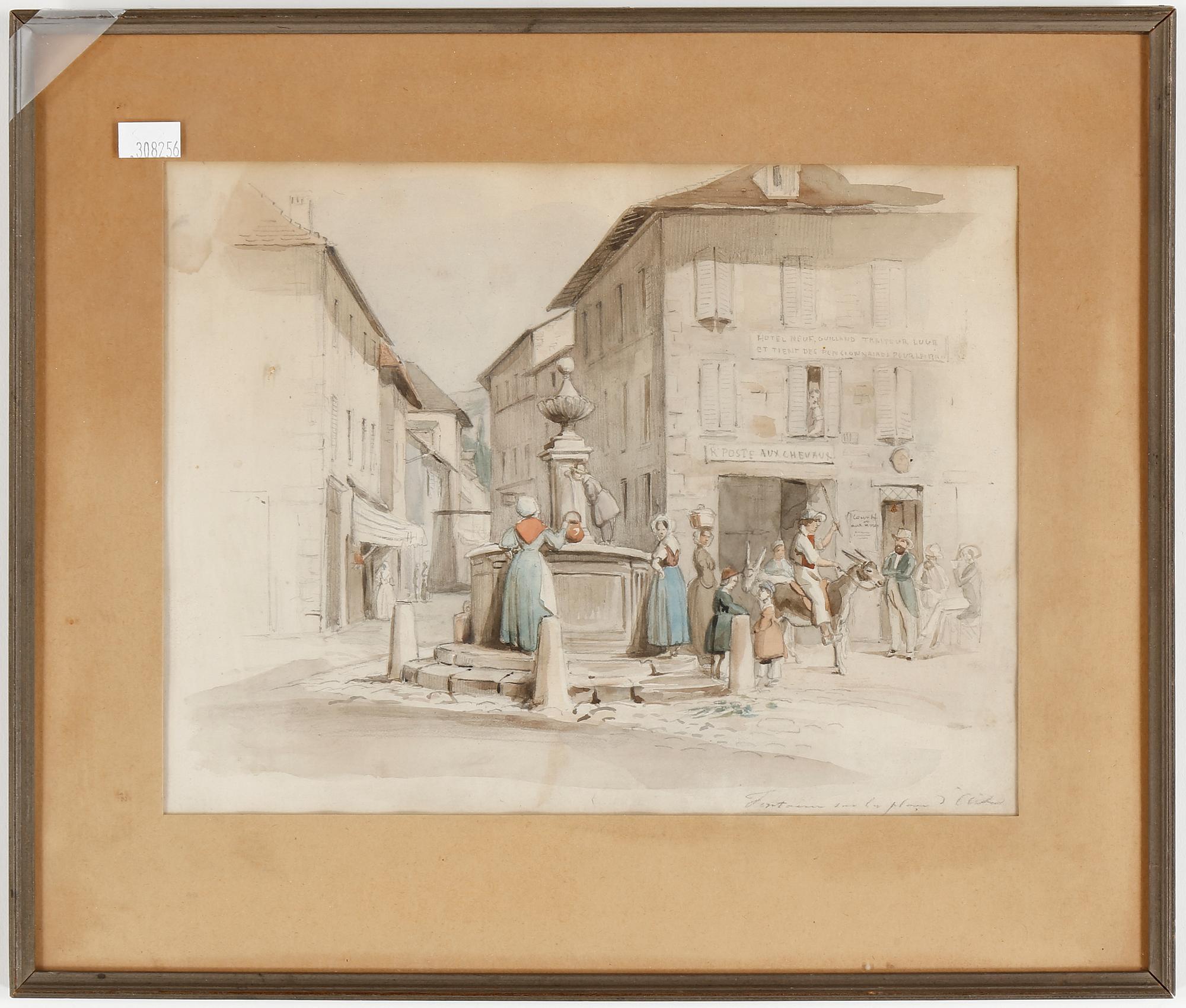 FRITZ VON DARDEL, tillskrivna, 3 st, akvareller, osignerade.