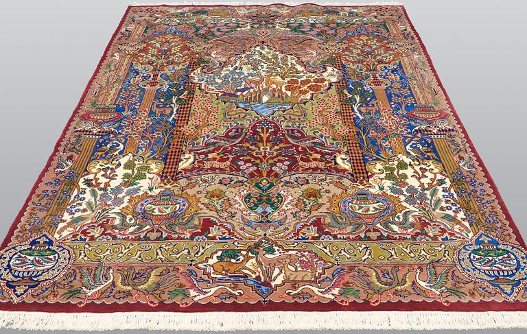 A carpet, Kashmar, 302 x 201 cm.