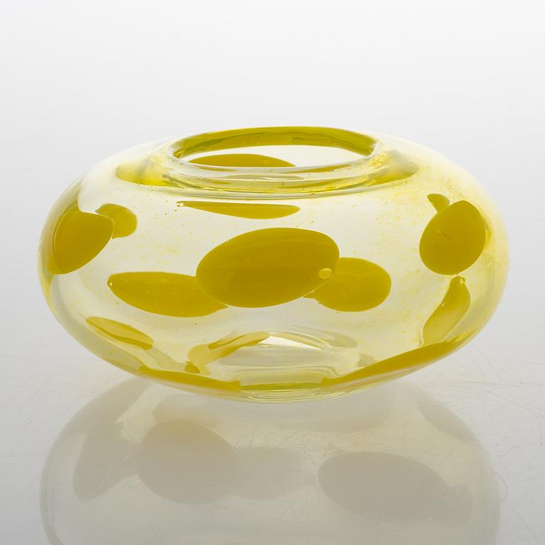 Tiina Nordström, a glass sculpture, signed Tiina Nordström Nuutajärvi 1996.