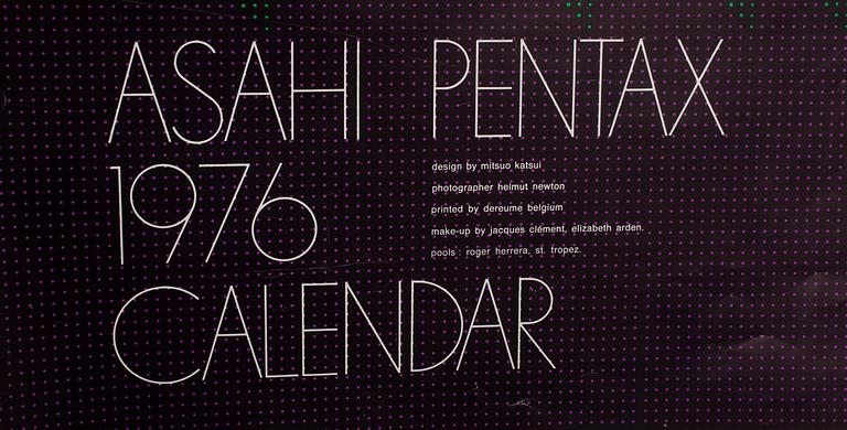 VÄGGKALENDER, Helmut Newton för Pentax, 1976.