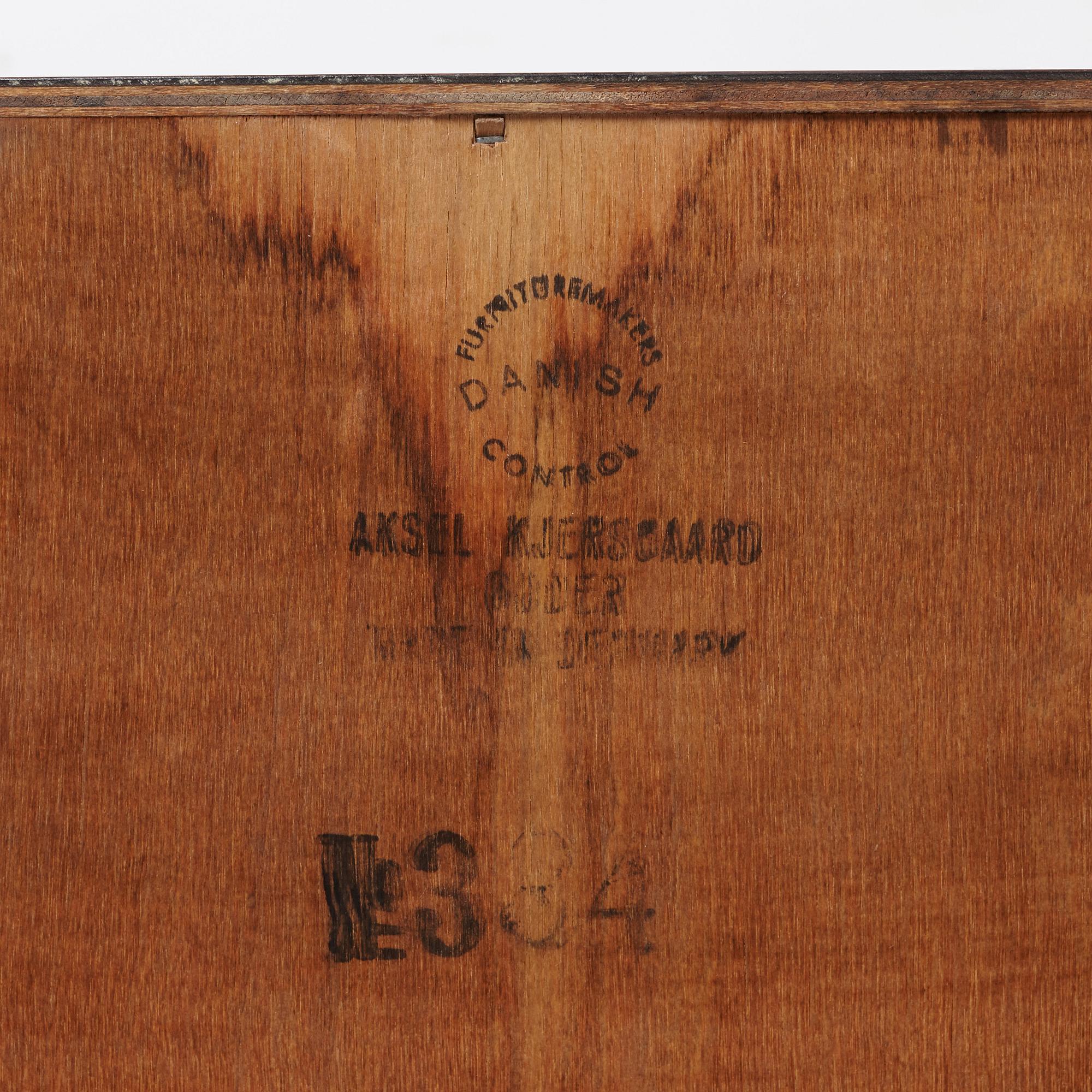 AKSEL KJERSGAARD, hallmöbel och spegel, Odder, Danmark, 1950-/60-tal.