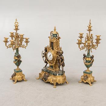 Table set, 3 dlr, Louis XVI style, second half of the 20th century.