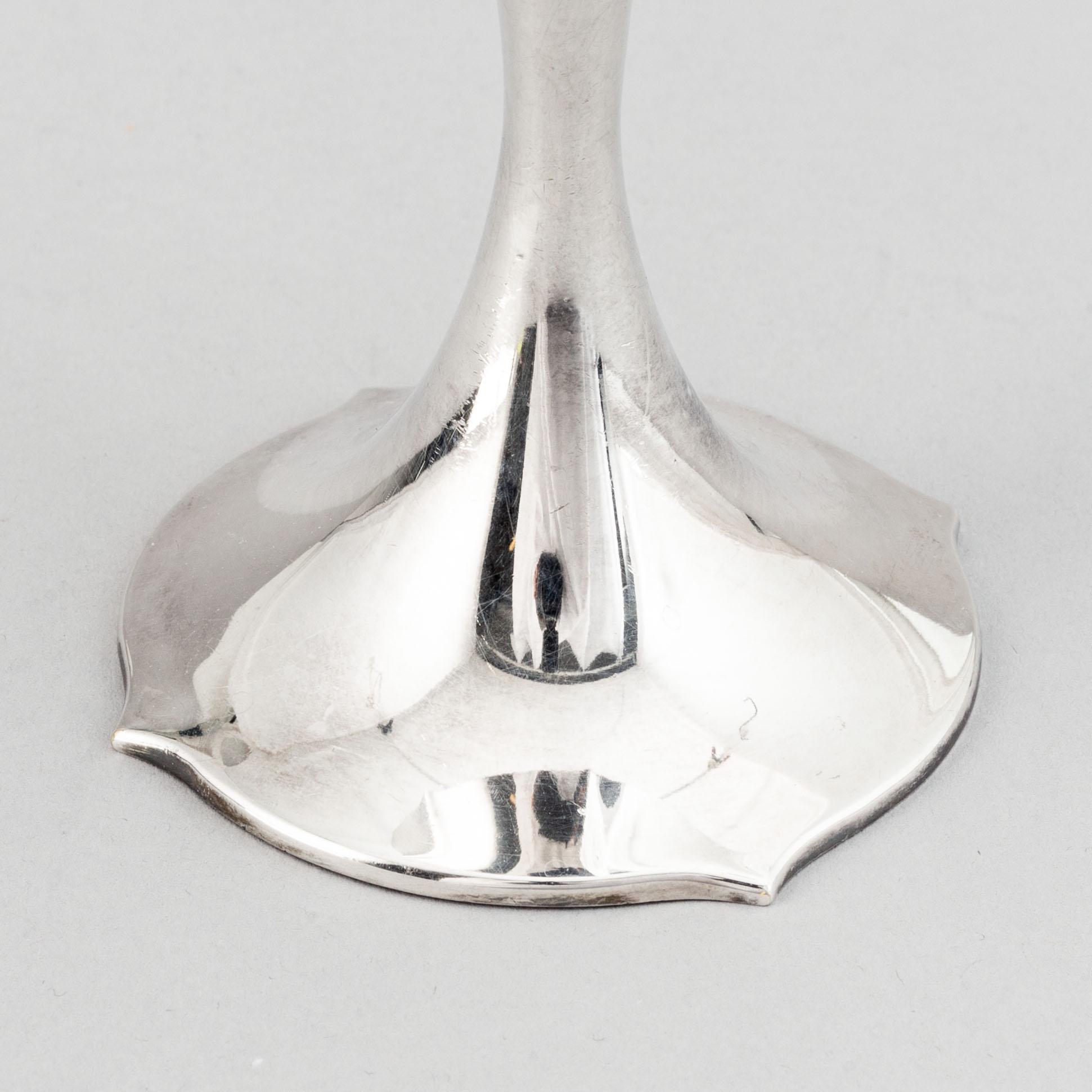 Sigvard Bernadotte, 24 pieces silver plate cocktail glasses, cups and mugs, GAB, Gense, Sweden.