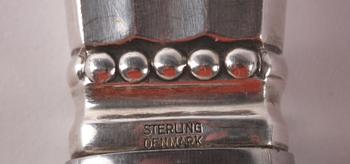 SERVERINGSBESTICK, 2 del, sterling, Georg Jensen, "Konge", Danmark.