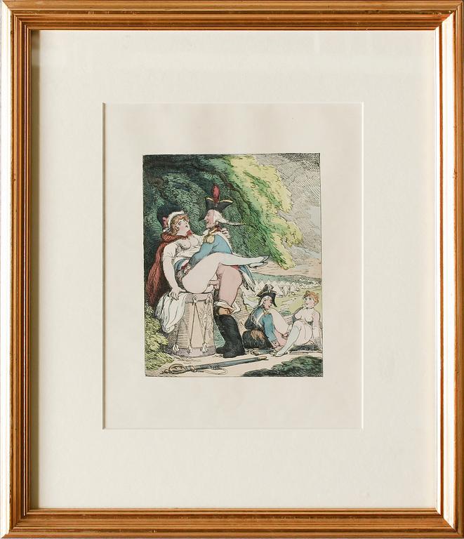 GRAVYRER, 3 st, England 1800-tal.