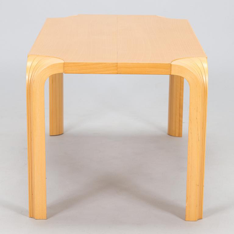 Alvar Aalto, a 1960s coffee table model MX800B, altered, for Artek.